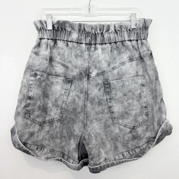 Isabel Marant Etoile Itea Paperbag Shorts Faded Black Color Size 42 XL - Picture 4 of 6